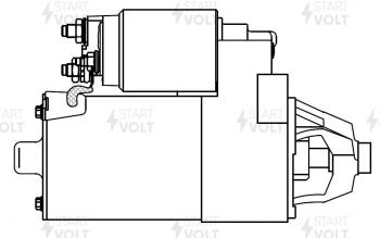 12 399 р. Стартер (V-1.8L/2.0L, 1,4кВт) STARTVOLT Ford Mondeo Mk2,BFP  седан (1996-2000)  с доставкой в г. Королёв. Увеличить фотографию 6