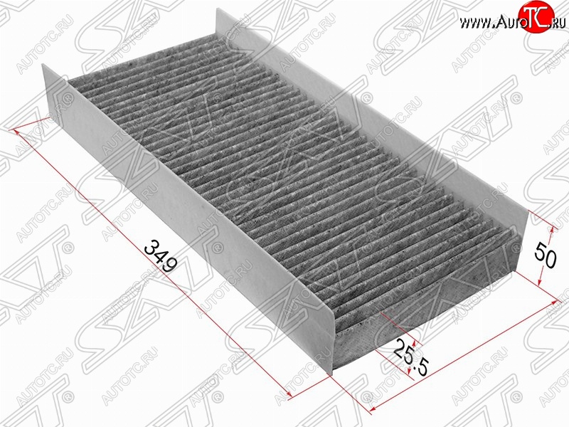 479 р. Фильтр салонный SAT (угольный, 349х150х50 mm)  Ford Focus  1 - Transit  с доставкой в г. Королёв