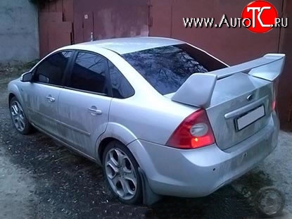 6 549 р. Спойлер EVO Design Ford Focus 2  седан дорестайлинг (2004-2008) (Неокрашенный)  с доставкой в г. Королёв