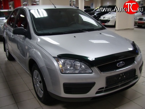 3 599 р. Дефлектор капота NovLine Ford Focus 2 хэтчбэк 3 дв. дорестайлинг (2004-2007)  с доставкой в г. Королёв