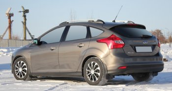 8 799 р. Комплект рейлингов АПС  Ford Focus  3 (2010-2019) хэтчбэк дорестайлинг, хэтчбэк рестайлинг (Черные, без поперечин)  с доставкой в г. Королёв. Увеличить фотографию 3