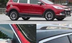 13 299 р. Накладки на окна и стойки дверей СТ Ford Kuga 2 дорестайлинг (2013-2016) (Неокрашенные)  с доставкой в г. Королёв. Увеличить фотографию 2