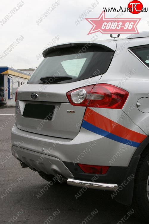 7 649 р. ЗЗащита заднего бампера Souz-96 (d60 mm) Ford Kuga 1 (2008-2013)  с доставкой в г. Королёв