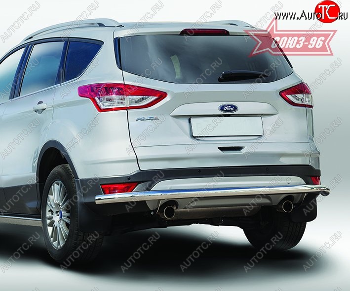 15 029 р. Защита заднего бампера Souz-96 Long (d60) Ford Kuga 2 дорестайлинг (2013-2016)  с доставкой в г. Королёв