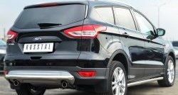 14 899 р. Одинарная защита заднего бампера из трубы диаметром 63 мм SLITKOFF Ford Kuga 2 дорестайлинг (2013-2016)  с доставкой в г. Королёв. Увеличить фотографию 4