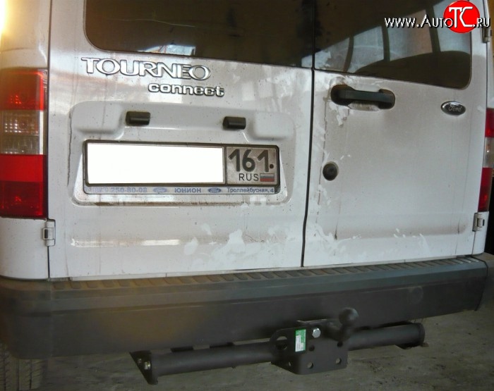 8 399 р. Фаркоп Лидер Плюс (до 1200 кг)  Ford Tourneo Connect (2002-2007) дорестайлинг (Без электропакета)  с доставкой в г. Королёв