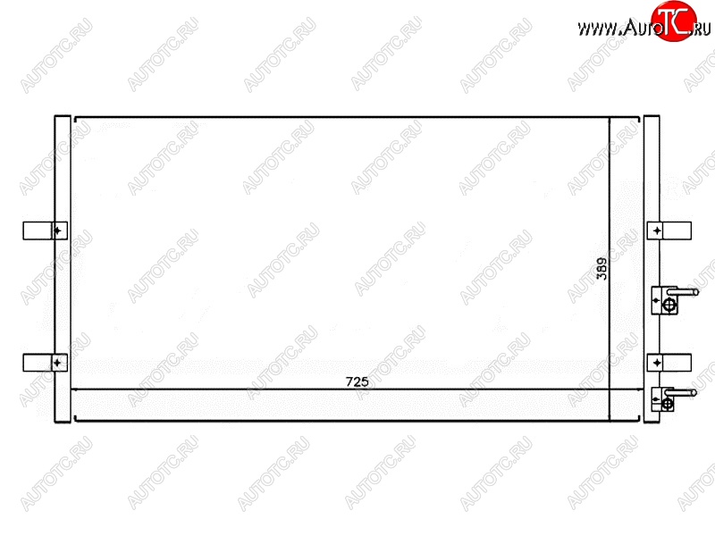 4 999 р. Радиатор кондиционера SAT  Ford Transit (2006-2014) цельнометаллический фургон  с доставкой в г. Королёв