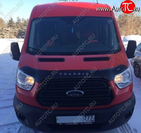 999 р. Дефлектор капота Russtal (вариант Б) Ford Transit цельнометаллический фургон (2014-2022)  с доставкой в г. Королёв