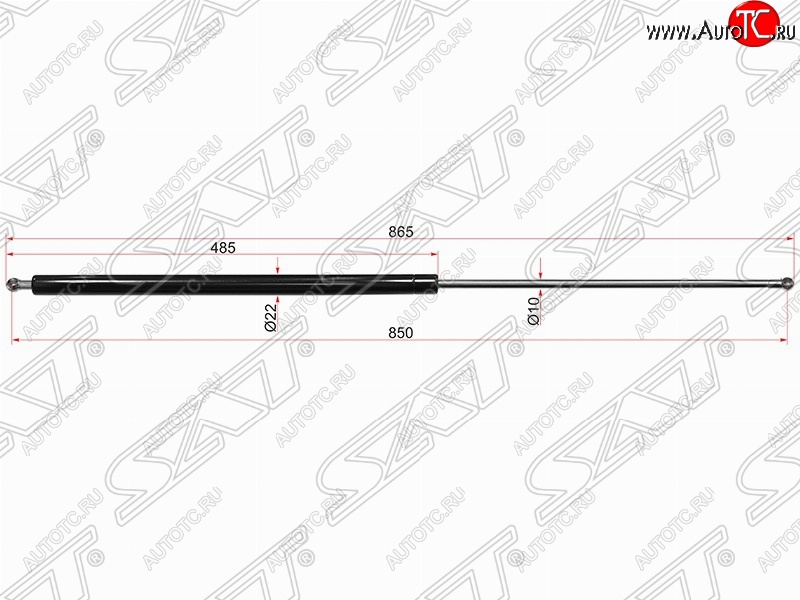 869 р. Газовый упор крышки багажника SAT (LH=RH)  Ford Transit (2000-2014) цельнометаллический фургон дорестайлинг, цельнометаллический фургон  с доставкой в г. Королёв