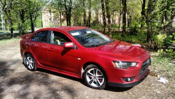 579 р. Реснички на фары Style Mitsubishi Lancer 10 седан дорестайлинг (2007-2010) (Неокрашенные)  с доставкой в г. Королёв. Увеличить фотографию 7