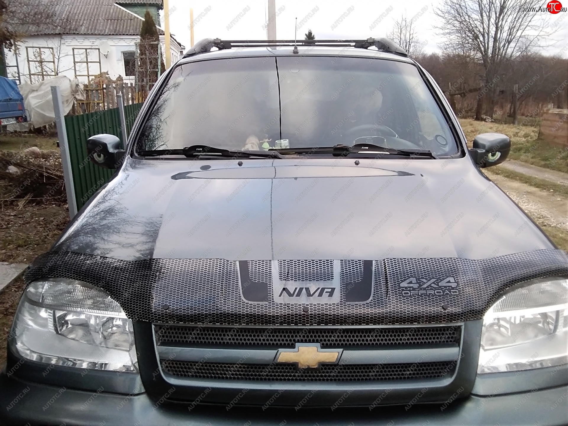 2 369 р. Дефлектор капота CA-Plastiс  Chevrolet Niva  2123 (2009-2020), Лада 2123 (Нива Шевроле) (2009-2021) (Серия Art черная)  с доставкой в г. Королёв