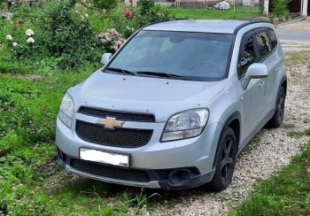 2 599 р. Дефлектор капота (excusive) CA-Plastiс   Chevrolet Orlando (2011-2018) (серия Шелкография серебро)  с доставкой в г. Королёв. Увеличить фотографию 2