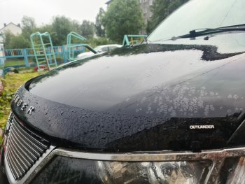 2 879 р. Дефлектор капота NovLine  Mitsubishi Outlander  XL (2005-2009) (CW)  дорестайлинг  с доставкой в г. Королёв. Увеличить фотографию 2