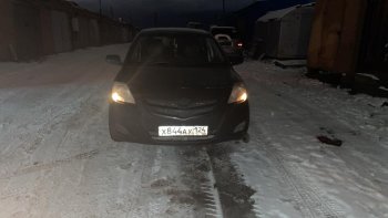 7 249 р. Передний бампер SAT Toyota Belta/Yaris XP90 седан (2005-2012) (Неокрашенный)  с доставкой в г. Королёв. Увеличить фотографию 2