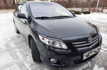 699 р. Комплект ресничек на фары Sport  Toyota Corolla  E150 (2006-2010) седан дорестайлинг (Неокрашенные)  с доставкой в г. Королёв. Увеличить фотографию 18