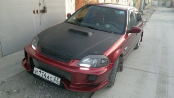 7 299 р. Передний бампер VeilSide Honda Civic EJ,EK,EM седан дорестайлинг (1995-1998) (кузов: седан)  с доставкой в г. Королёв. Увеличить фотографию 4