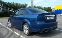 4 199 р. Пороги накладки FT Ford Focus 2 универсал рестайлинг (2007-2011) (Неокрашенные)  с доставкой в г. Королёв. Увеличить фотографию 3