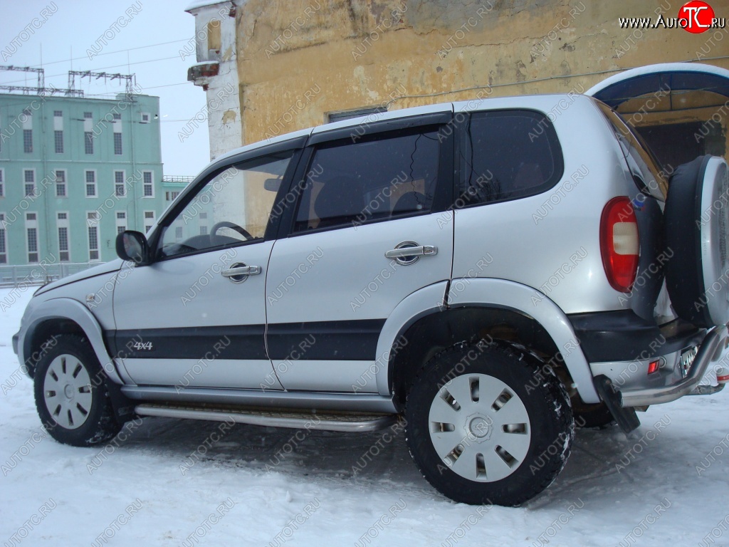 1 799 р. Арки крыльев Кураж 2  Chevrolet Niva  2123 (2002-2008), Лада 2123 (Нива Шевроле) (2002-2008) (Неокрашенные)  с доставкой в г. Королёв