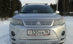 2 849 р. Накладка переднего бампера Sport Mitsubishi Outlander XL (CW)  дорестайлинг (2005-2009) (Неокрашенная)  с доставкой в г. Королёв. Увеличить фотографию 9