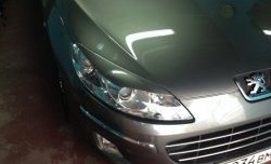 1 279 р. Реснички на фары RA Peugeot 407 седан (2004-2010) (Неокрашенные)  с доставкой в г. Королёв. Увеличить фотографию 2