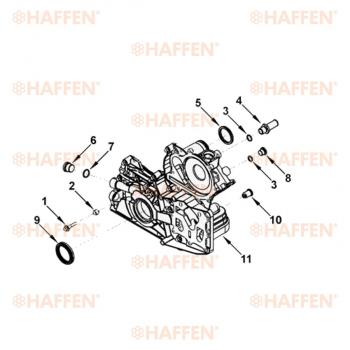 639 р. Сальник коленчатого вала передний (ISF2.8, 50.3Х65Х8, 5265266) HAFFEN ГАЗ Соболь 2217 автобус дорестайлинг  (1998-2002)  с доставкой в г. Королёв. Увеличить фотографию 3