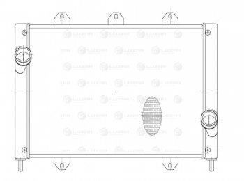 19 449 р. Радиатор интеркулера (ГАЗель Бизнес) LUZAR универсальный ГАЗ Соболь 2217 автобус дорестайлинг  (1998-2002)  с доставкой в г. Королёв. Увеличить фотографию 3