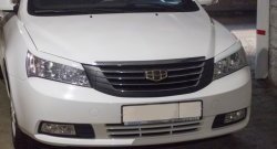 849 р. Реснички на фары Кураж Geely Emgrand EC7 седан дорестайлинг (2009-2016) (Неокрашенные)  с доставкой в г. Королёв. Увеличить фотографию 3