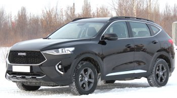 11 849 р. Рейлинги крыши АПС  Haval F7 (2018-2024)  дорестайлинг, рестайлинг (Серебристые, без поперечин)  с доставкой в г. Королёв. Увеличить фотографию 4