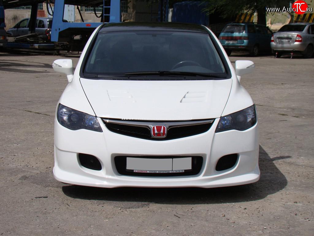 18 999 р. Передний бампер INGS Extreem  Honda Civic  FD (2005-2011) седан дорестайлинг, седан рестайлинг (Неокрашенный)  с доставкой в г. Королёв