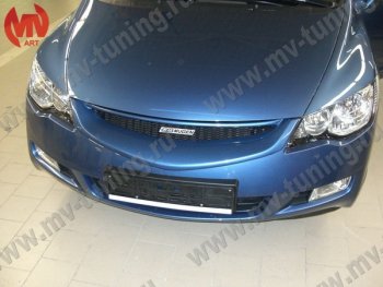 4 599 р. Решетка радиатора MUGEN Honda Civic FD седан дорестайлинг (2005-2008) (Неокрашенная)  с доставкой в г. Королёв. Увеличить фотографию 3