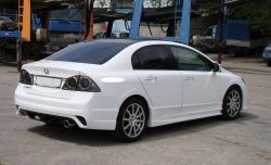 18 499 р. Задний бампер INGS Extreem  Honda Civic  FD (2005-2011) седан дорестайлинг, седан рестайлинг (Неокрашенный)  с доставкой в г. Королёв. Увеличить фотографию 2