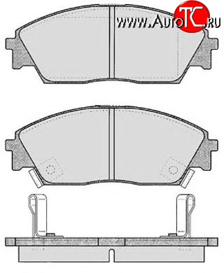 6 849 р. Передние тормозные колодки Tokico RN266M Honda Civic FD седан дорестайлинг (2005-2008)  с доставкой в г. Королёв