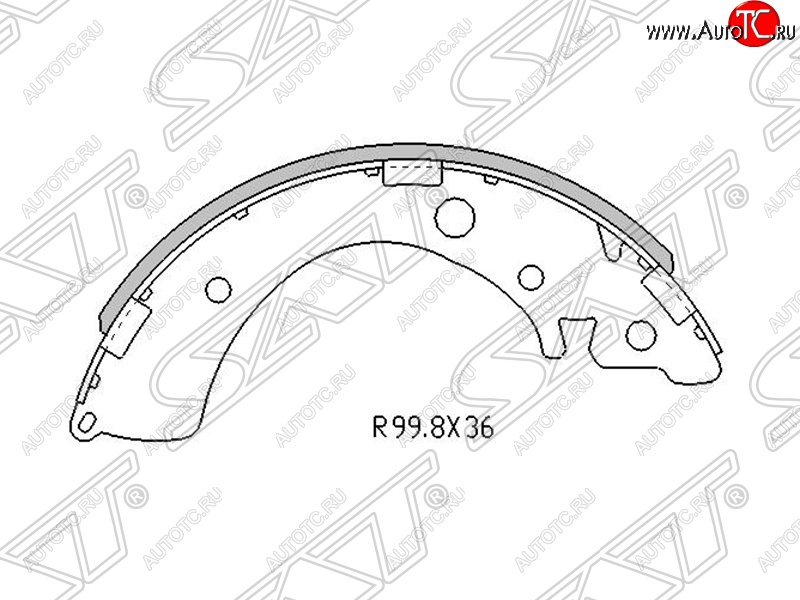 1 479 р. Колодки тормозные задние SAT Honda Civic EJ,EK,EM седан дорестайлинг (1995-1998)  с доставкой в г. Королёв