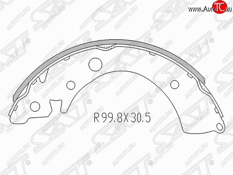 1 499 р. Колодки тормозные задние SAT Honda Jazz (2015-2018)  с доставкой в г. Королёв