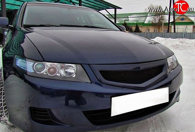 1 759 р. Решётка радиатора K-1  Honda Accord ( 7 CL,  7 CM) (2005-2008) седан рестайлинг, универсал рестайлинг (Неокрашенная, Без сетки)  с доставкой в г. Королёв