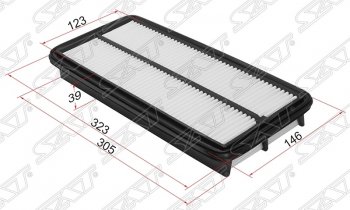 Фильтр воздушный двигателя SAT (3.0/3.5)  Accord ( CL,  CM), Inspire  4