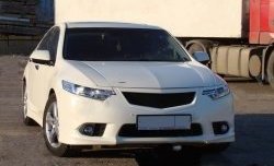 1 299 р. Реснички Sport на фары рестайлинг Honda Accord CU седан дорестайлинг (2008-2011) (Неокрашенные)  с доставкой в г. Королёв. Увеличить фотографию 3