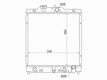 3 399 р. Радиатор двигателя SAT (трубчатый, МКПП/АКПП) Honda Capa (1998-2002)  с доставкой в г. Королёв. Увеличить фотографию 1