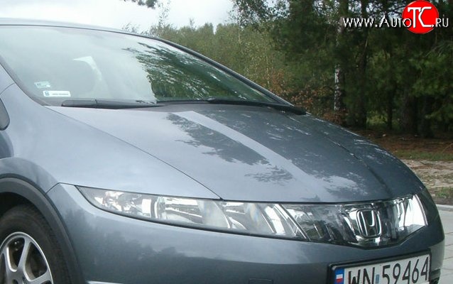 12 899 р. Пластиковый капот Standart Honda Civic FK,FN хэтчбэк 5 дв. дорестайлинг (2005-2008)  с доставкой в г. Королёв