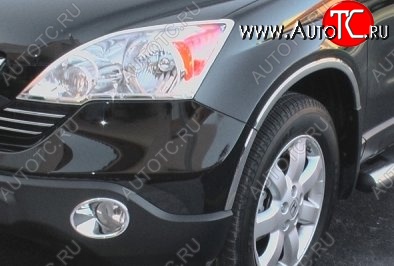 2 999 р. Подиумы противотуманных фар СТ Honda CR-V RE1,RE2,RE3,RE4,RE5,RE7 дорестайлинг (2007-2010)  с доставкой в г. Королёв