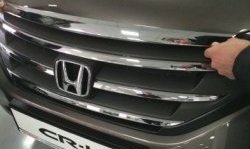 2 999 р. Накладка на капот СТ Honda CR-V RM1,RM3,RM4 дорестайлинг (2012-2015)  с доставкой в г. Королёв. Увеличить фотографию 2