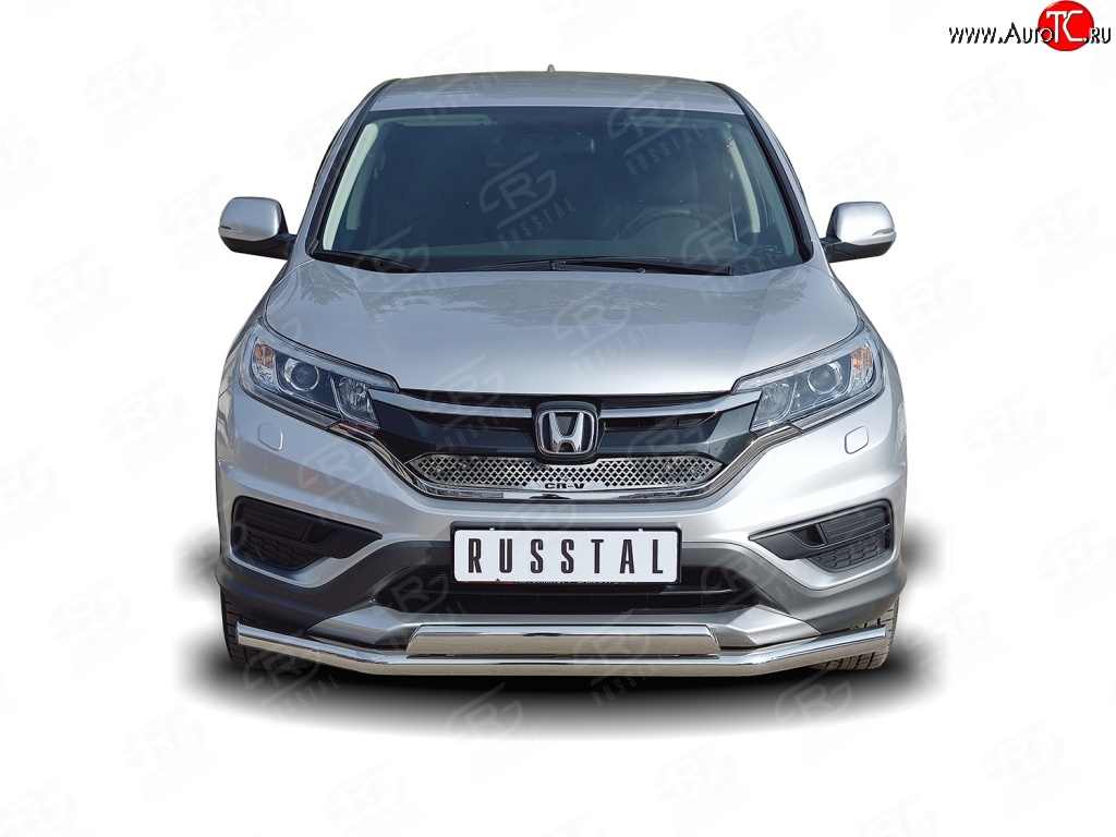 2 899 р. Решётка радиатора (рестайлинг) Russtal Honda CR-V RM1,RM3,RM4 дорестайлинг (2012-2015) (Неокрашенная)  с доставкой в г. Королёв