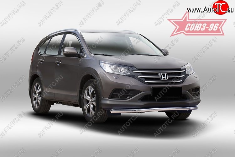 12 059 р. Защита переднего бампера одинарная Souz-96 (d60) Honda CR-V RM1,RM3,RM4 дорестайлинг (2012-2015)  с доставкой в г. Королёв