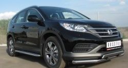 26 999 р. Широкая защита порогов SLITKOFF  Honda CR-V  RM1,RM3,RM4 (2012-2015) дорестайлинг  с доставкой в г. Королёв. Увеличить фотографию 2