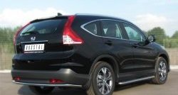 11 349 р. Одинарная защита заднего бампера из трубы диаметром 42 мм SLITKOFF Honda CR-V RM1,RM3,RM4 дорестайлинг (2012-2015)  с доставкой в г. Королёв. Увеличить фотографию 3