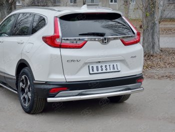 16 999 р. Защита заднего бампера (Ø63 мм, нержавейка) SLITKOFF Honda CR-V RW,RT дорестайлинг (2016-2020)  с доставкой в г. Королёв. Увеличить фотографию 3