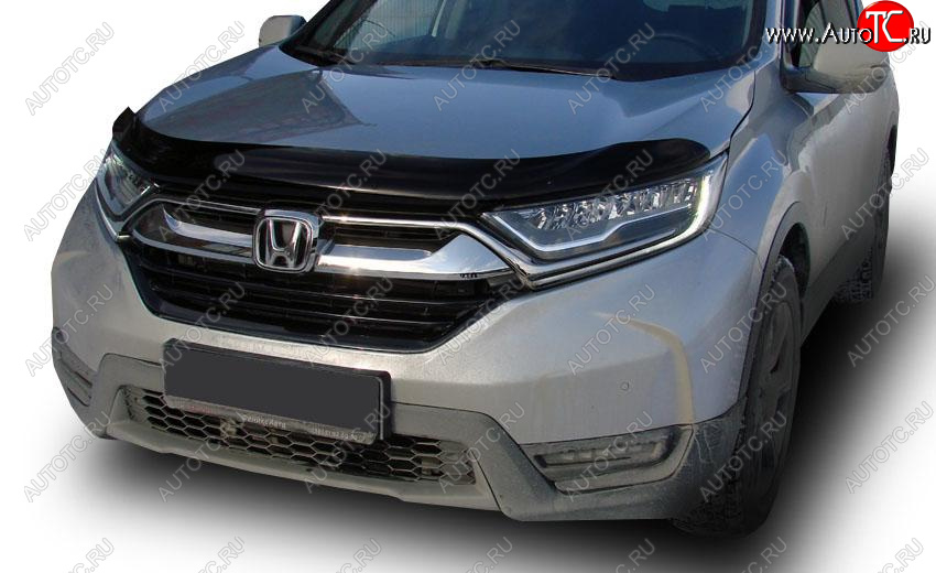 4 599 р. Дефлектор капота SIM Honda CR-V RW,RT дорестайлинг (2016-2020)  с доставкой в г. Королёв