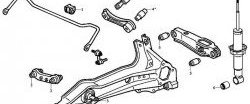 1 339 р. Полиуретановый сайлентблок верхнего поперечного рычага задней подвески Точка Опоры Honda CR-V RD1,RD2,RD3  дорестайлинг (1995-1998)  с доставкой в г. Королёв. Увеличить фотографию 2