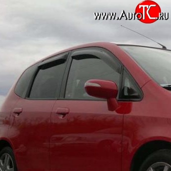 899 р. Дефлекторы окон (ветровики) Novline 4 шт Honda Fit 1 GD дорестайлинг (2001-2004)  с доставкой в г. Королёв