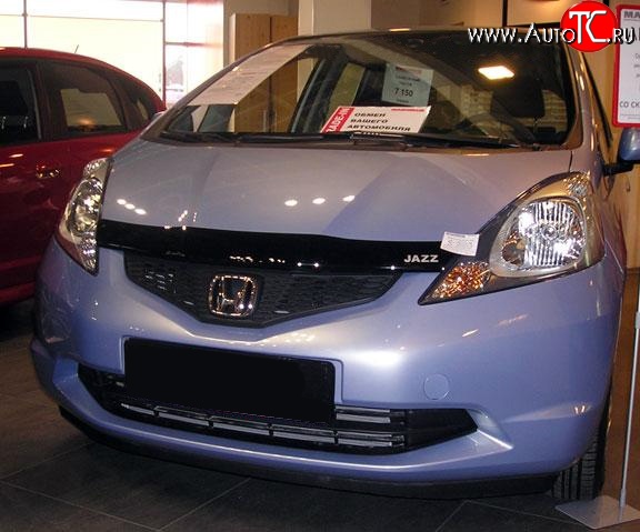 3 199 р. Дефлектор капота NovLine Honda Jazz (2008-2015)  с доставкой в г. Королёв